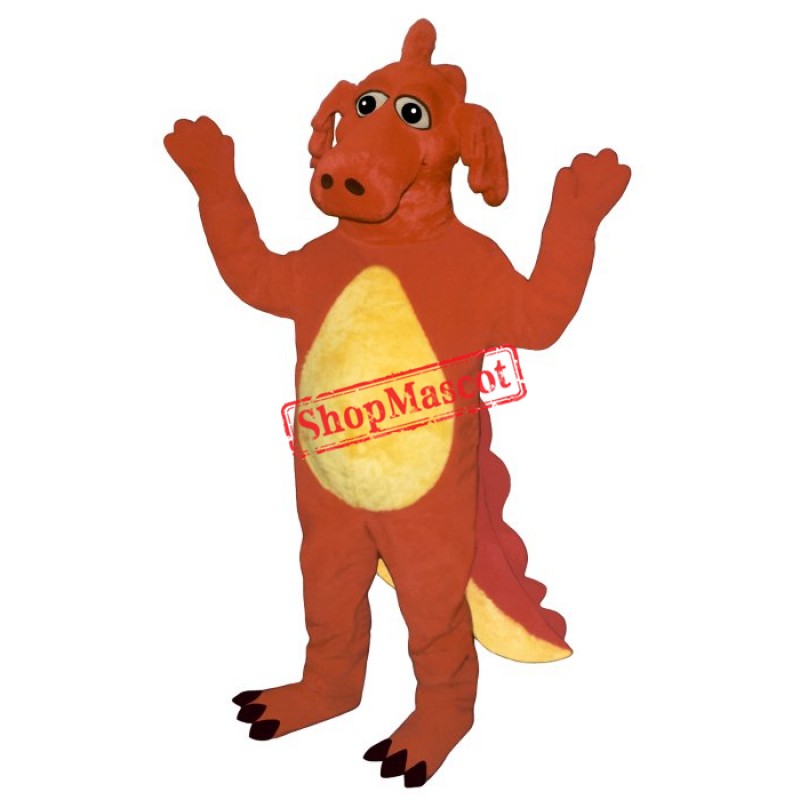 Red Dragon Mascot Costume