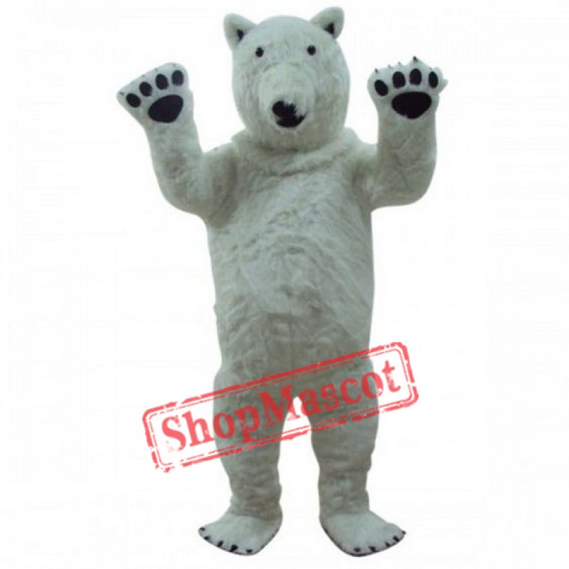 White Polar Bear Mascot Costume