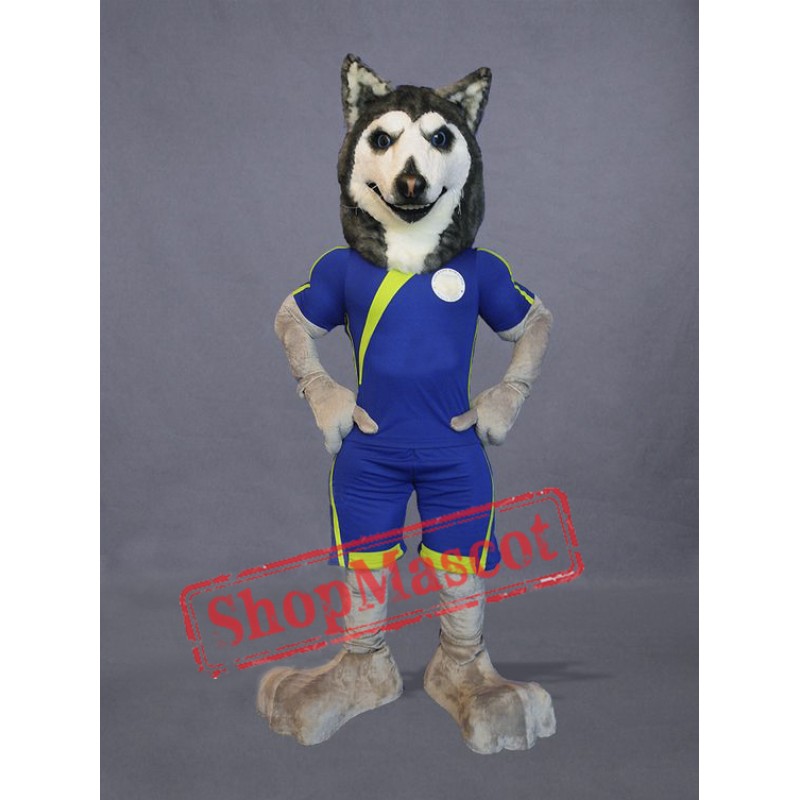 Football Husky Dog Mascot Costume