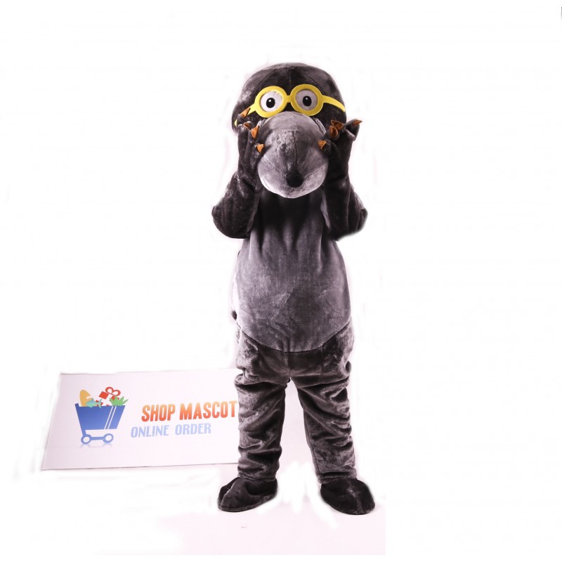 Glasses Mole Mascot Costume