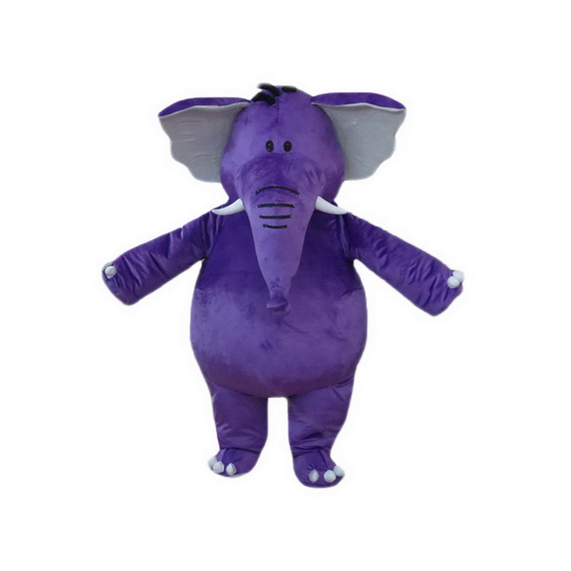 Purple Elephant Mascot Costumes Free Shipping