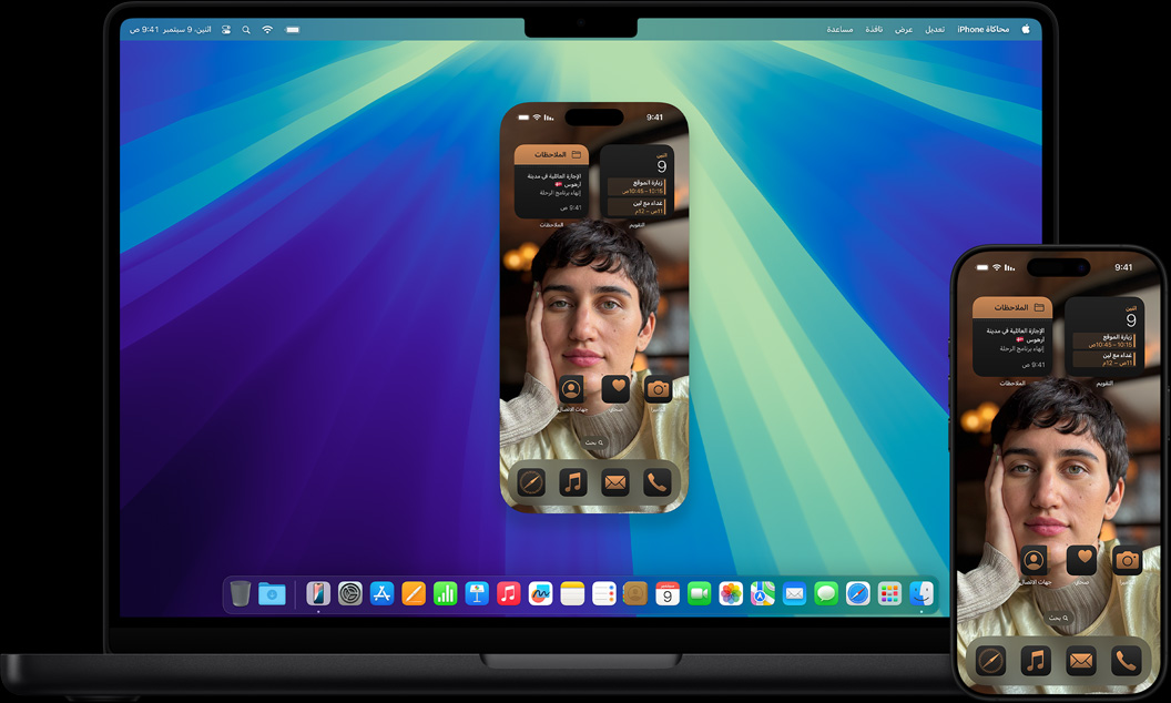 عرض توضيحي لميزة الاستمرارية مع iPhone وMac.