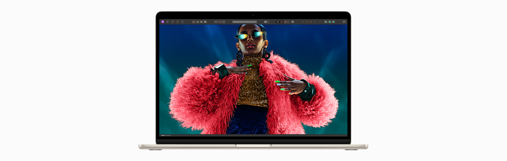 Vorderansicht eines MacBook Air mit Liquid Retina Display.