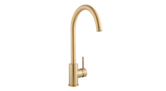 Brass Kitchen Taps.