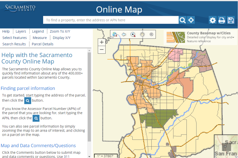 Sacramento County Parcel Maps