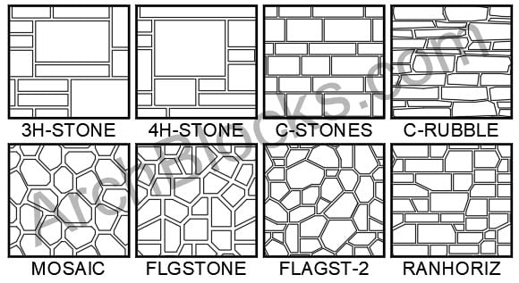 Stone CAD Hatch Patterns