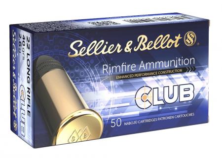 Boite de 50 cartouches SELLIER&BELLOT Club Cal. 22lr 40gr/2,59g