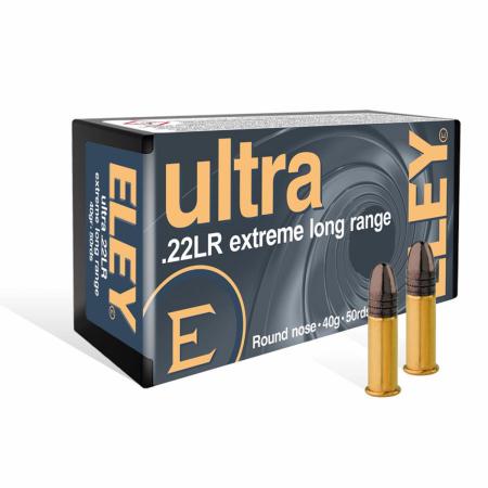 Boite de 50 cartouches ELEY Extreme Long Range .22lr 40gr/2,6g