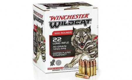 Boite de 500 cartouches WINCHESTER Wildcat .22lr 40gr / 2,59g 