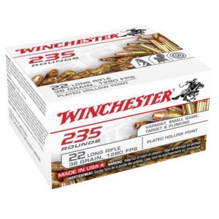 Boite de 235 cartouches WINCHESTER .22lr  36gr / 2,33g