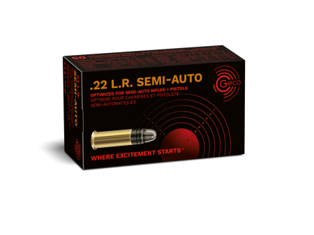 Boite de 50 cartouches GECO Semi-auto .22lr 40gr / 2,59g