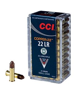 Boite de 50 cartouches CCI COPPER 22LR 21gr / 1,36 g