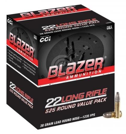 Boite de 525 cartouches BLAZER calibre 22lr 38 gr / 2,46 g