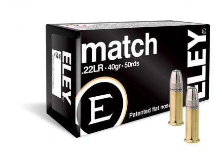 Boite de 50 cartouches ELEY Match .22lr 40gr / 2,59g