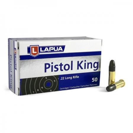 Boite de 50 cartouches LAPUA Pistol King .22lr 40gr / 2,59g