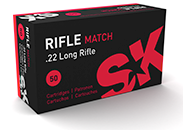 Boite de 50 cartouches SK Rifle Match .22lr 40gr / 2,59g