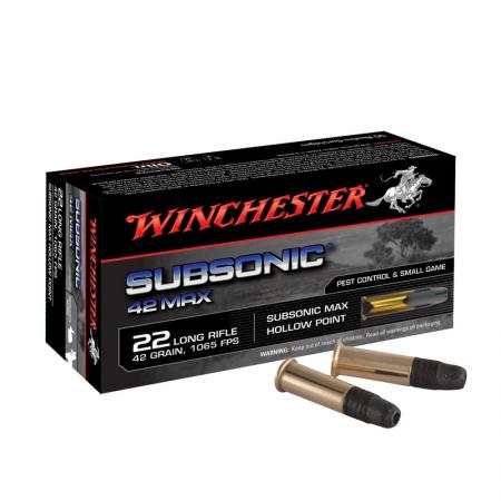 Boite de 50 cartouches SUBSONIC 22LR 42 gr / 2,72 g