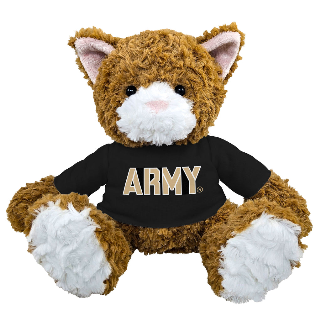 Army Scratches Plush Cat