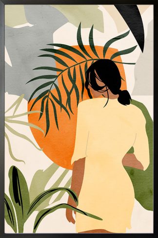 Botanical lady and a sun poster