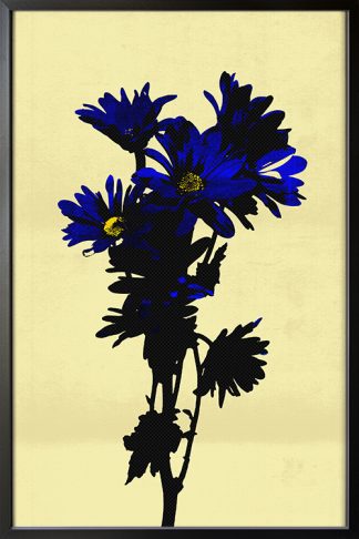 Floral Blue Flower Poster