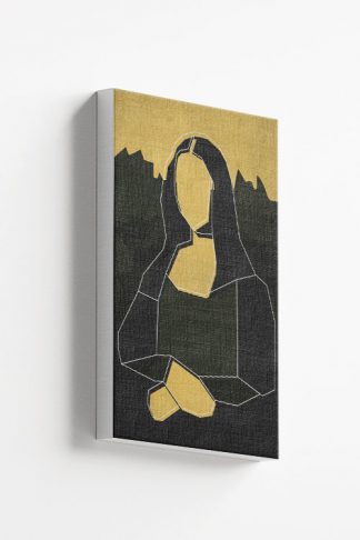 Geometric Mona Lisa Canvas