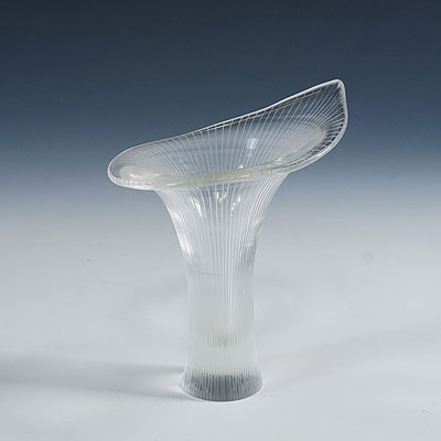 Kantarelli Art Glass Vase by Tapio Wirkkala for Iittala 1955.