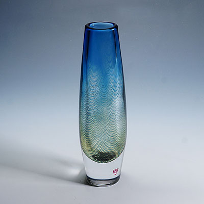 Vintage Kraka Vase by Sven Palmquist for Orrefors, Sweden.