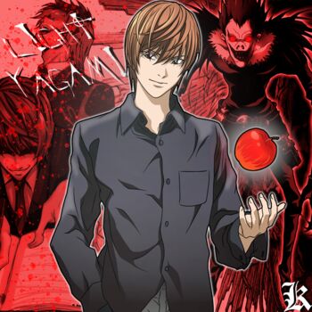 Light Yagami Death Note cover fan art