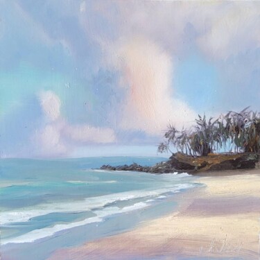 Painting titled "Hawaii Seascape Pai…" by Anzhelika Izzi, Original Artwork, Oil