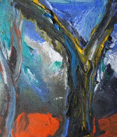 Malerei mit dem Titel "El árbol" von Laura Arce, Original-Kunstwerk, Acryl