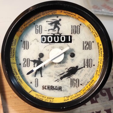 Design intitulada "Superhero Odometer…" por Schascia, Obras de arte originais, Colagens