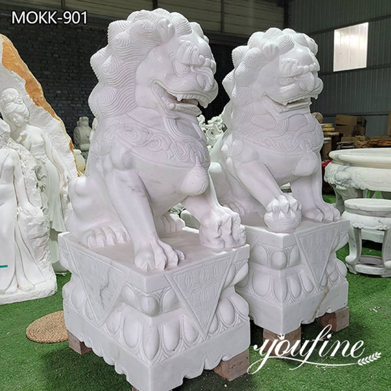 Chinese Foo Dog Garden Statue Outdoor Lion Decor for Sale MOKK-901 (2)