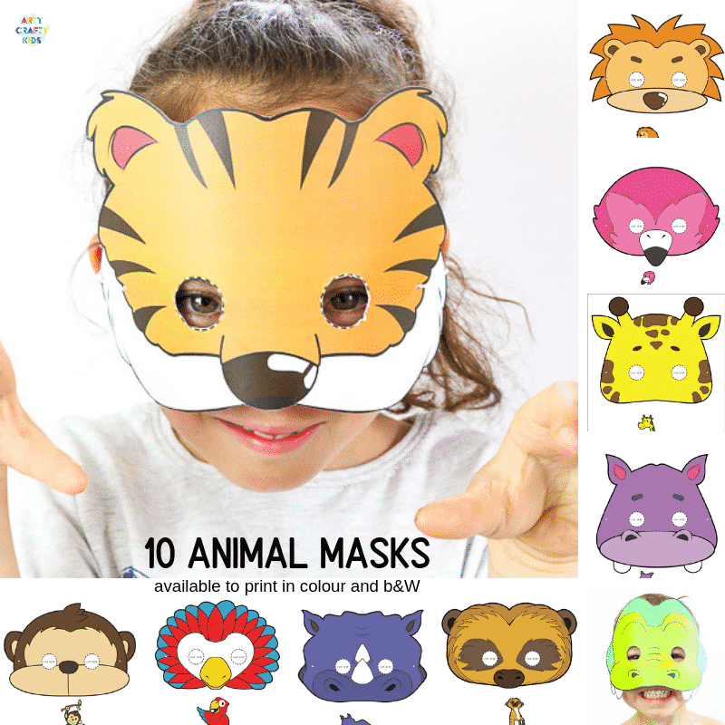 Animal Printable Masks