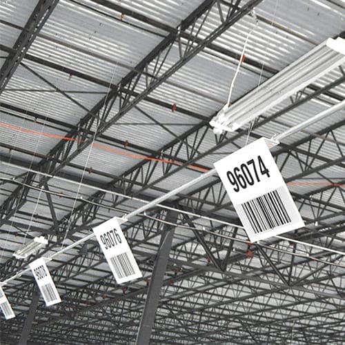 Warehouse Barcode Signs