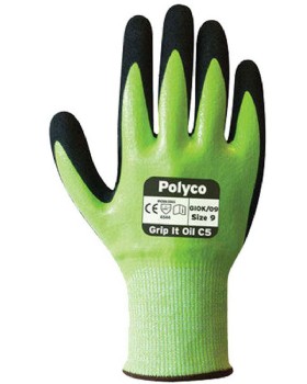 Polyco Grip It Oil C5 Waterproof Cut 5 Glove