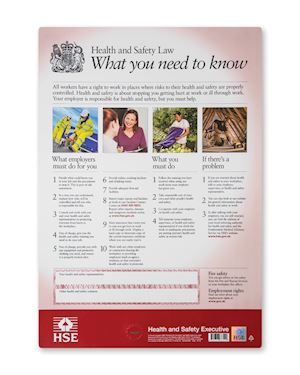 Health & Safety Law Poster - Semi Rigid Plastic A3