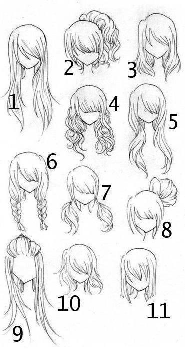 20 top idées de dessins de cheveux