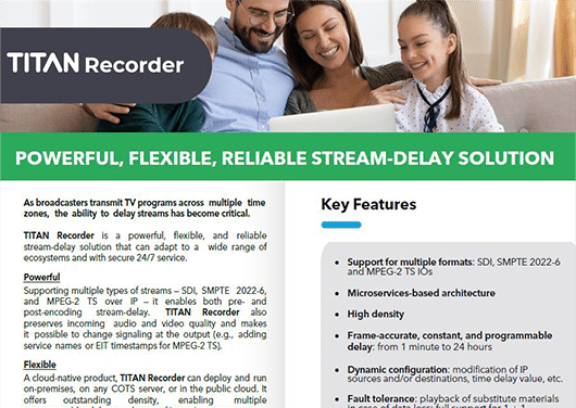 datasheet titan recorder