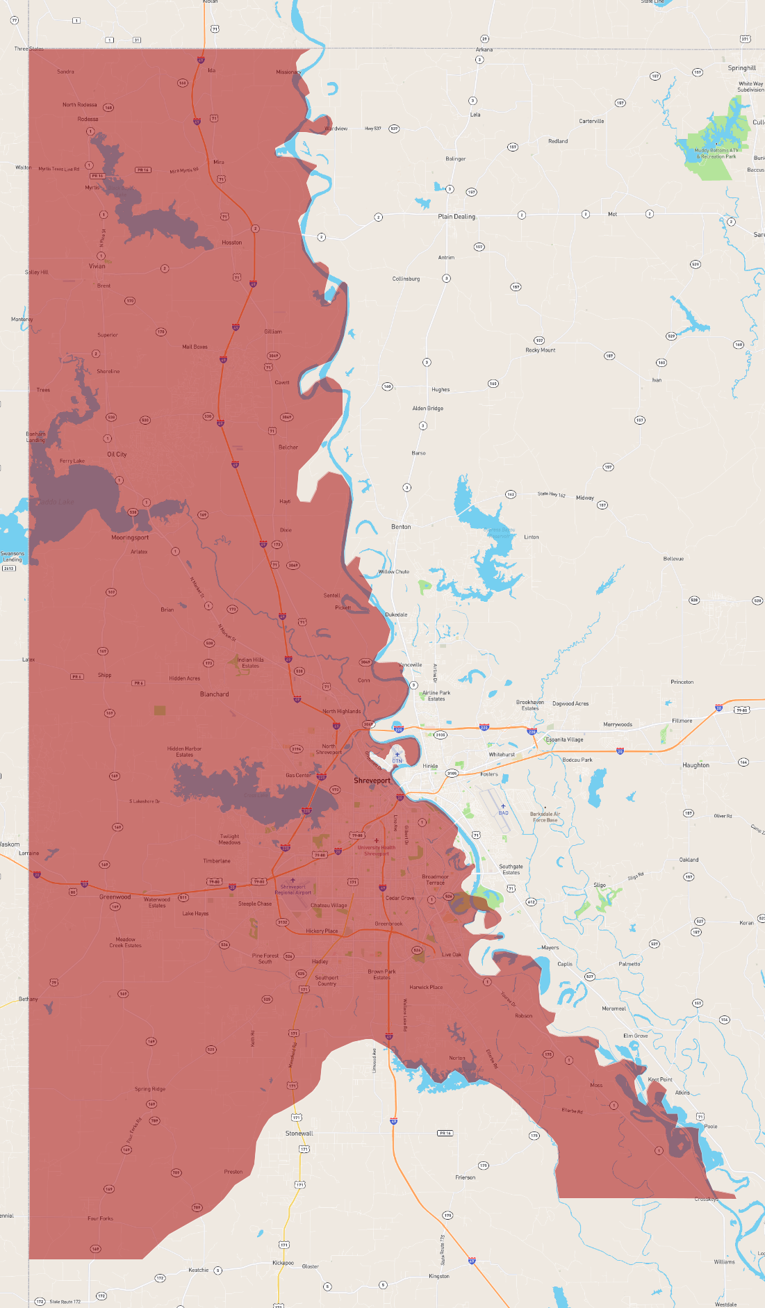 Caddo Parish Louisiana 2022 Wall Map Mapping Solutions, 56% OFF