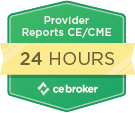 CE Broker 24 Hour Reporting Badge