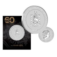 2022 $1 60 Years of Bond – James Bond Crest 1oz Silver Coin In Card 