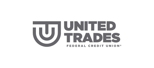 Logo of United Trades Federal Credit Union, featuring a stylized 