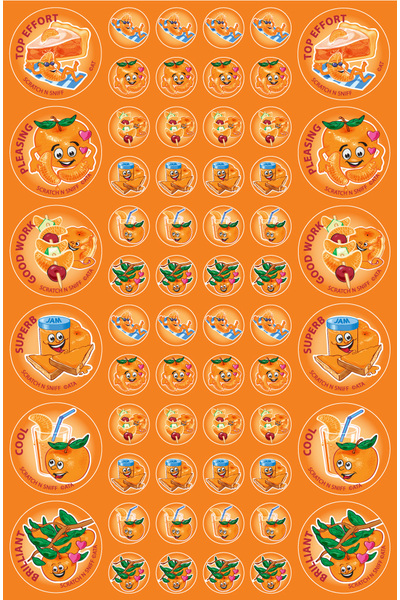 Mandarin - ScentSations Fruit Stickers (Pack of 180)