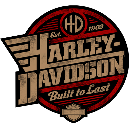 Sticker autocollant Harley davidson gris