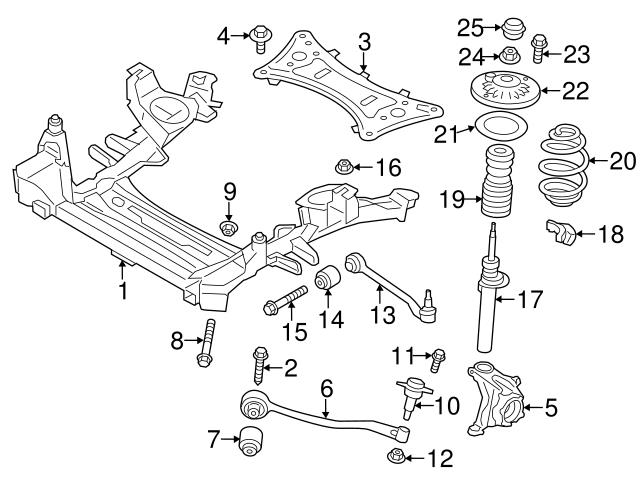 Genuine BMW 31336787135 Coil Spring; Left, Right - BMW