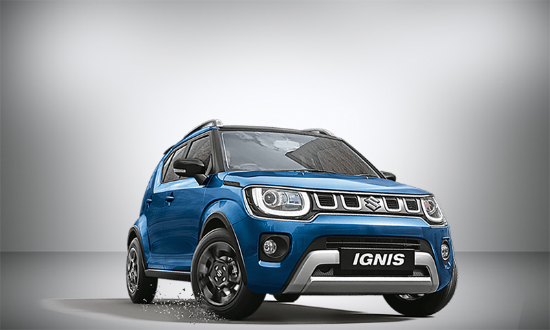 Maruti Suzuki Ignis Nexa Blue with Black Roof