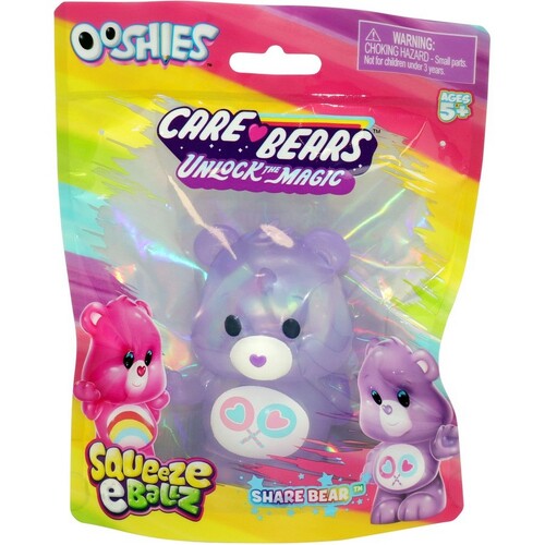 Care Bears Unlock the Magic Ooshies Squeeze E Ballz Share Bear