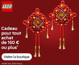 LEGO : Les noeuds porte-bonheur offert dès 150€ d'achat