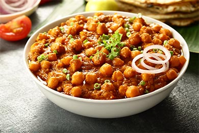 photo of chick pea masala