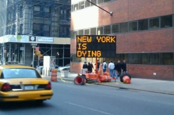 ny is dying sign